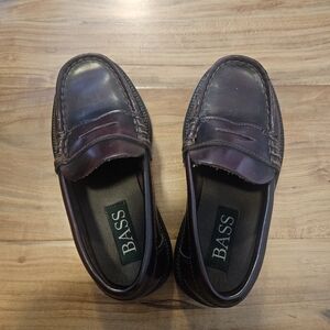 Bass Kid's Dark Brown Leather Loafers Size 10